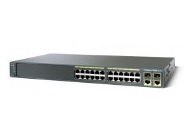 Cisco Catalyst 2960 Plus 24 10/100 + 2 T/SFP LAN Lite, WS-C2960+24TC-S